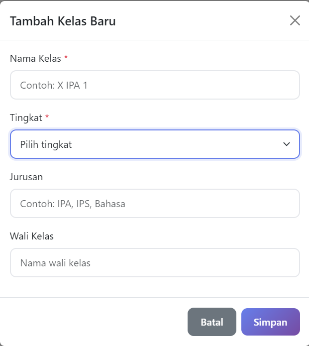 Aplikasi Pelanggaran Siswa di Sekolah